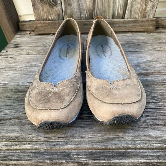 Eddie Bauer Christine Womens Brown Slip On Comfort Shoes SZ 8 - Picture 1 of 12